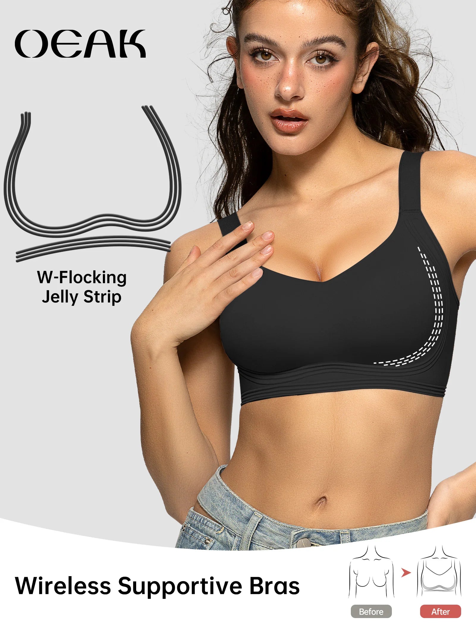 Full Coverage Push up Jelly Bra